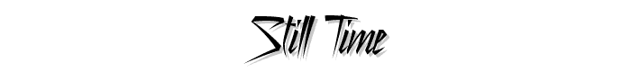 Still Time font